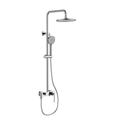 InArt Rain Shower Panel Faucets Set - Chrome Shower Faucet Set Bathroom Rain Shower With 4 Function Handshower Shower - Spout - InArt-Studio