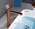 InArt Rose Gold Bathroom Single Lever Hole Basin Mixer Brass Basin High Neck Long Body Sink Faucet - InArt-Studio