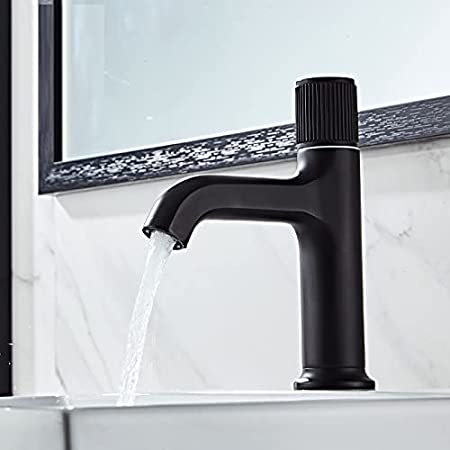 modern water tap for wash basin inart black matt