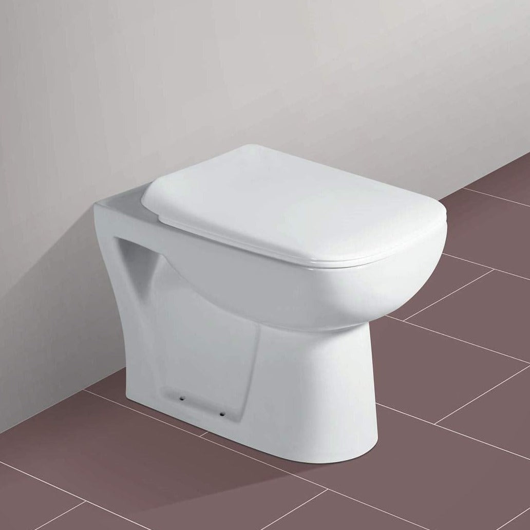 inart floor mounted one piece toilet commode ewc ivory color