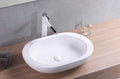 InArt Ceramic Counter or Table Top Wash Basin White 61 x 42 CM - InArt-Studio