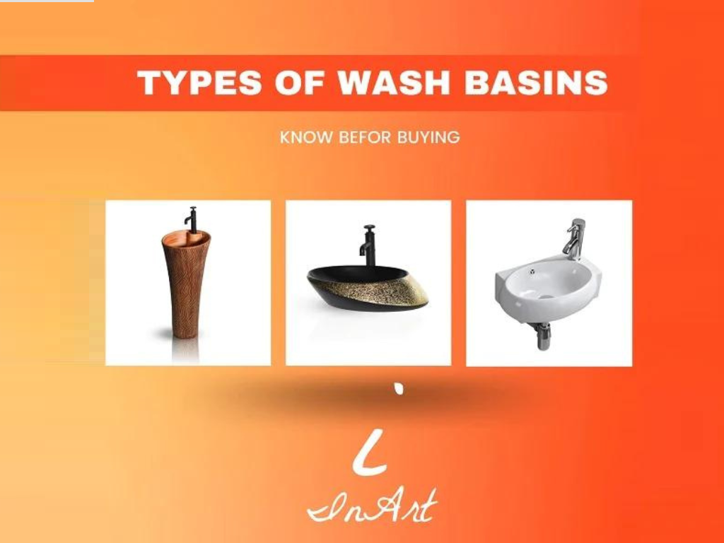 types of wash basins