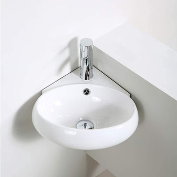 corner wall mount wash basin by inart