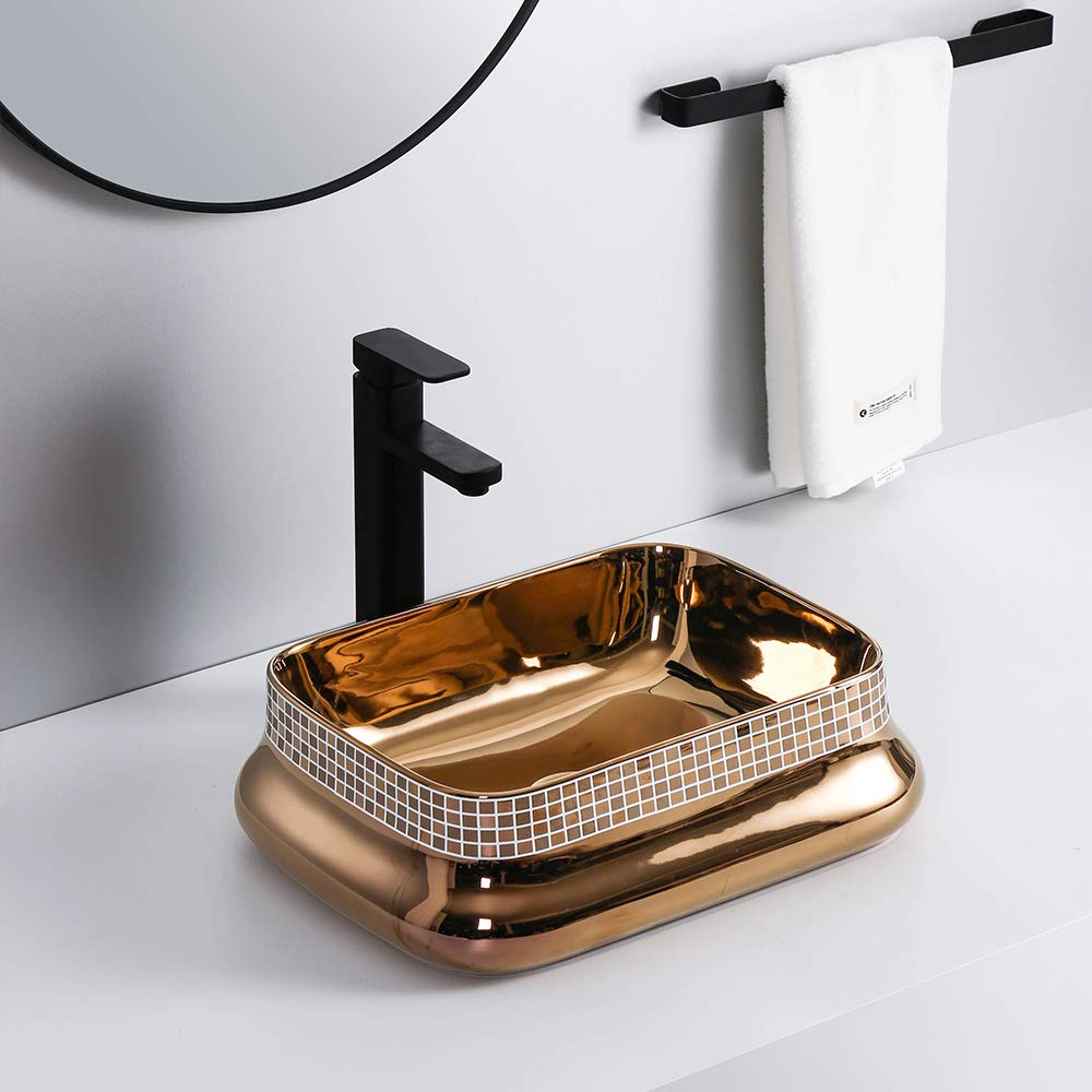 table top wash basin in gold color