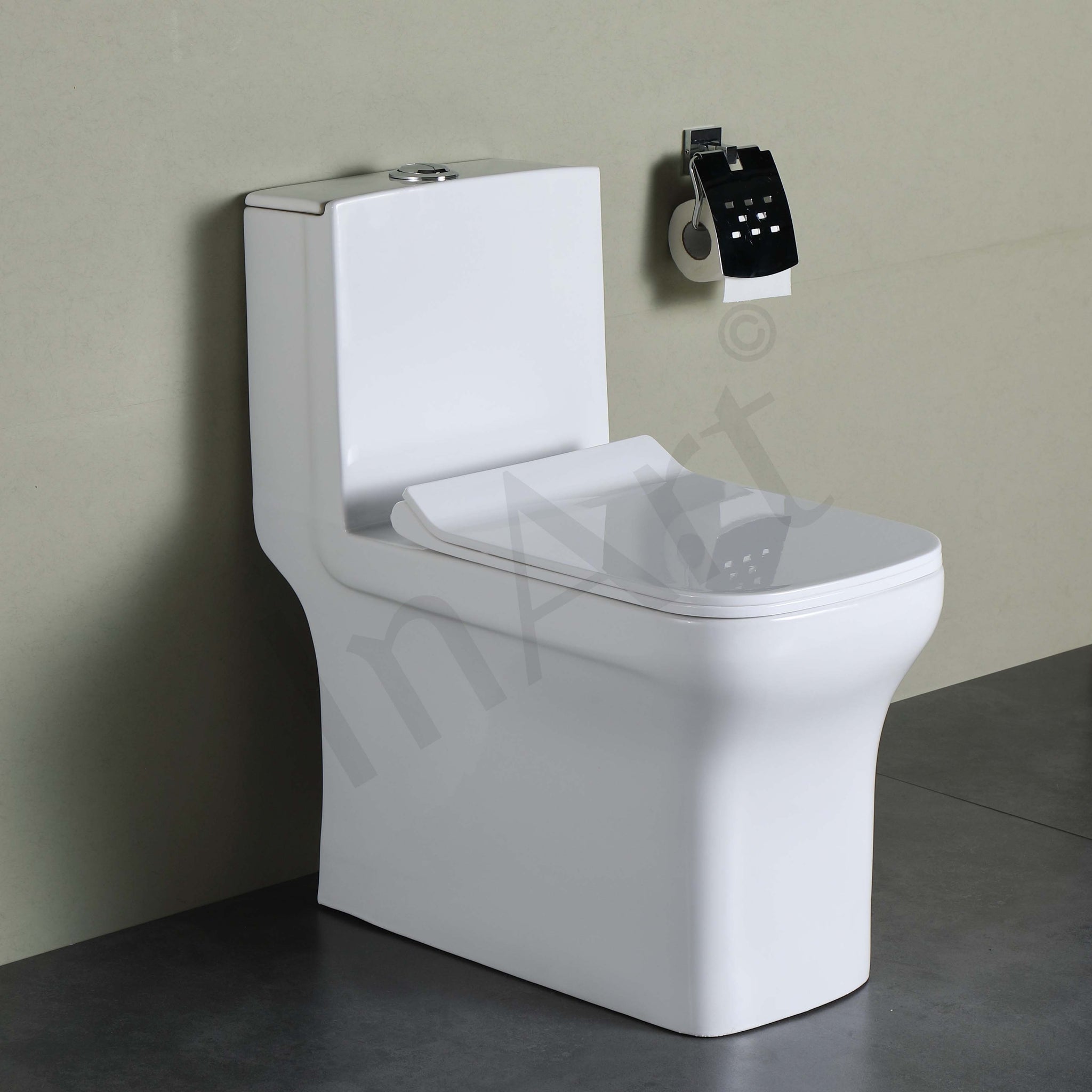 InArt Western Floor Mounted One Piece Water Closet European Ceramic Western Toilet Commode S-Trap - InArt-Studio