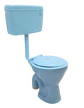 InArt light blue western toilet commode set with premium normal flush tank, modern bathroom sanitaryware