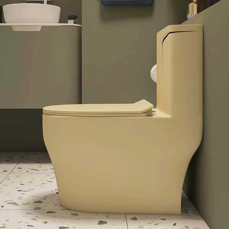 InArt One Piece Toilet Commode Rimless Syphonic - Ceramic Western Toilet Design Water Closet Khakhi Matt Color OPD029 - InArt-Studio