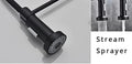 InArt matte black sink mixer detail showing single lever handle and brass body with smooth finish