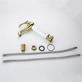 Single hole basin mixer tap aerator detail, brass bathroom taps and mixers in elegant white gold colour