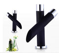Premium sanitaryware style black wash basin tap with single lever control, bamboo spout for bathroom