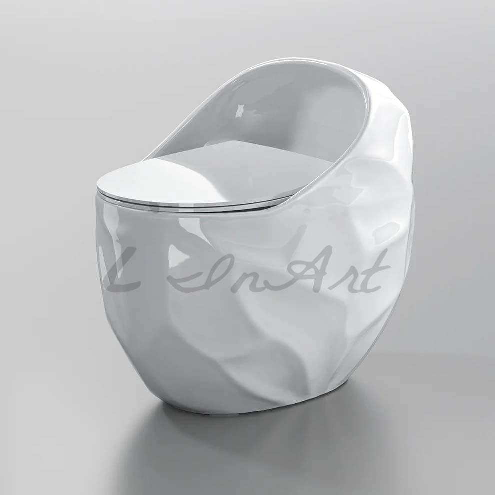 InArt one piece closet, modern design, white, single piece toilet