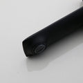 InArt black tap for wash basin, single lever wash basin mixer side angle showing spout and handle