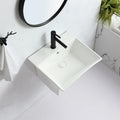 InArt premium sanitaryware half pedestal wash basin in bathroom interior, wall mounted sink basin with tap