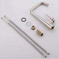 304 SS kitchen sink tap with smooth single lever control and rotatable spout, ideal for Indian kitchens