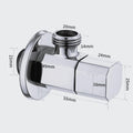 Angle valve for table top basin tap, single way matt black brass angle stop with wall flange