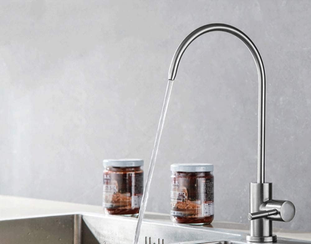 InArt sink faucet water purifier tap with smooth lever handle, close-up of chrome finish and spout