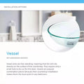 Comparison-friendly shot for hindware wash basin or cera wash basin style, minimalist table top design