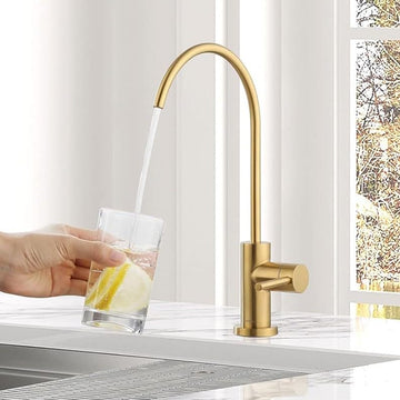 InArt reverse osmosis tap in gold finish stainless steel, undersink RO drinking water purifier tap