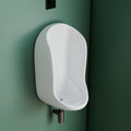 InArt bathroom urinal for home, premium glossy white ceramic wall mounted urinal with easy-clean surface