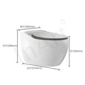 InArt wall mounted commode in glossy white ceramic, left angle view for modern Indian bathroom