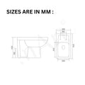 Premium ceramic sanitaryware western commode for home bathroom, oval floor mounted commode in glossy white
