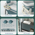 InArt Modern Freestanding Foldable Bathtub with Drain Hose and Cover, Multi-Color, 140cm x 60cm x 57.5cm - InArt-Studio