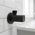 Brass angle valve for bathroom InArt matt black 90-degree angle stop cock