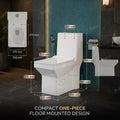 InArt concealed P-trap commode 7 inch floor outlet, ceramic western toilet commode white with flush tank
