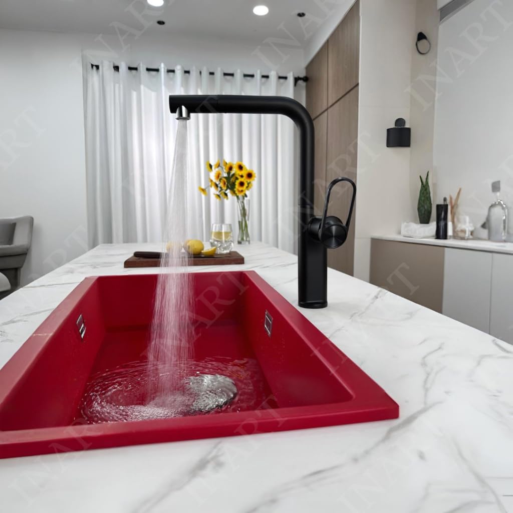 Modern kitchen sink mixer taps, black, kitchen taps and mixers