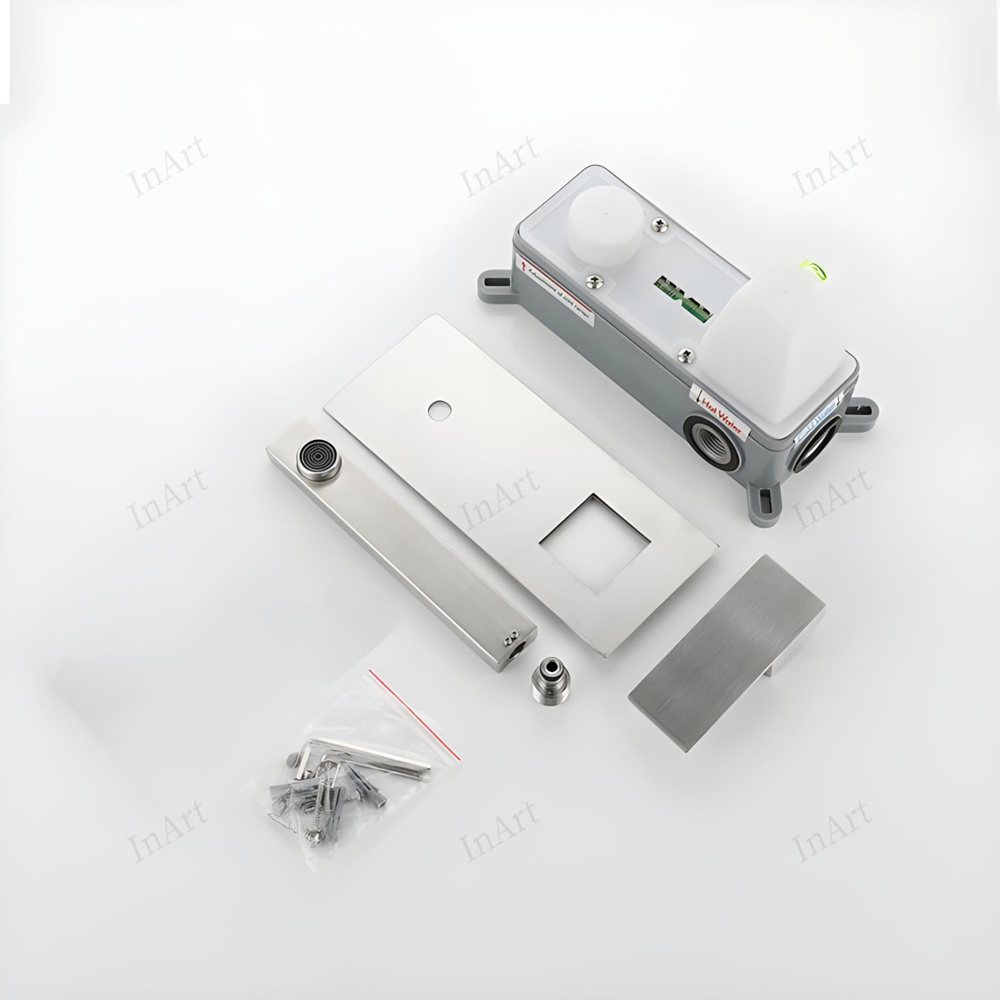 InArt wall sink mixer for wash basin, single lever wall mixer with hot and cold, premium finish