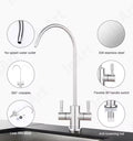 InArt kitchen tap with drinking water filter connection, SS304 body detail showing sturdy base and mounting