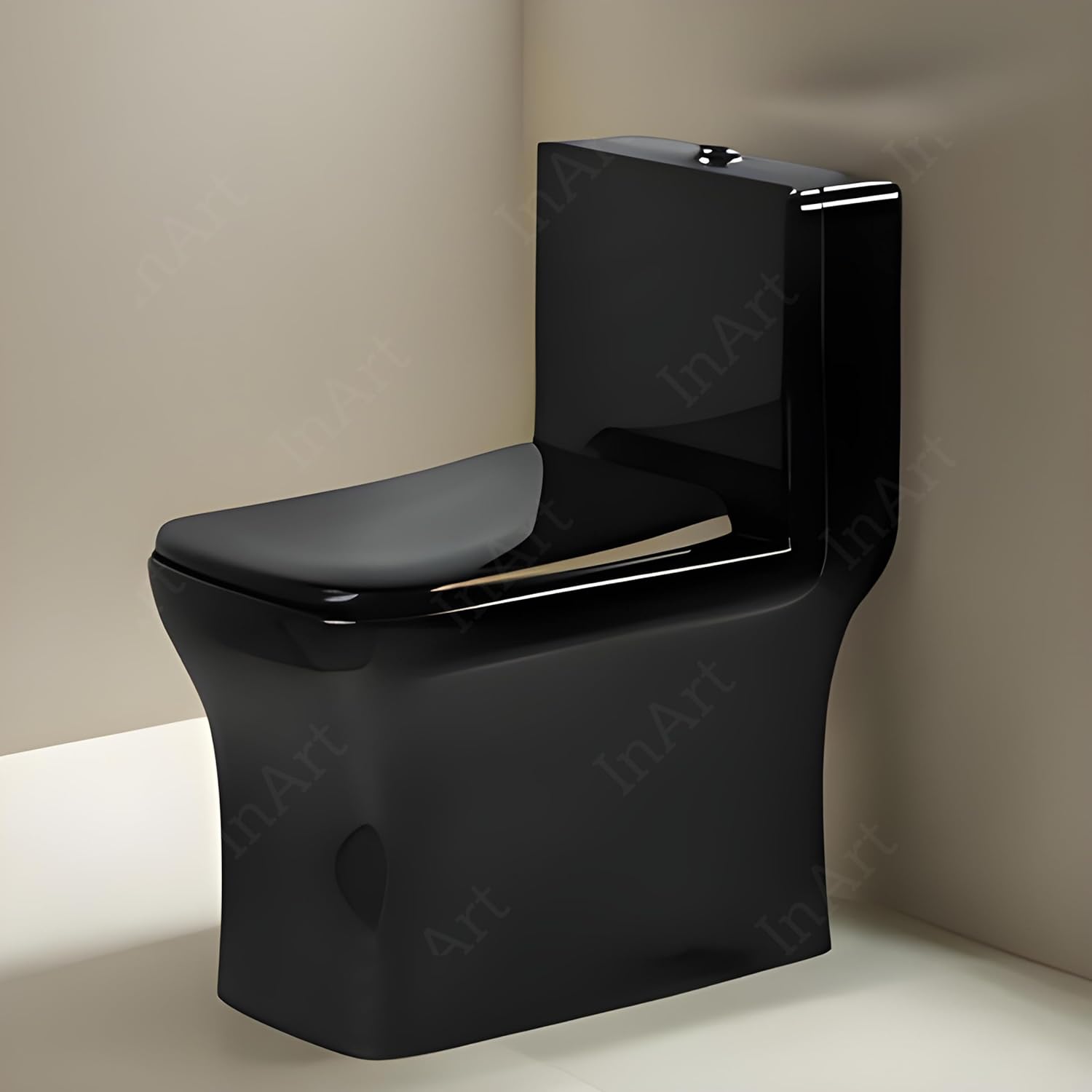 InArt Ceramic One Piece Western Toilet Commode - European Commode Wate