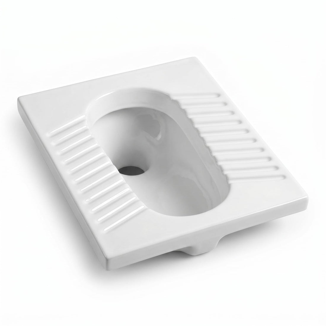 InArt ceramic Orissa pan rectangular glossy white, cera orissa pan 23 inch price keyword main view