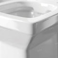 InArt ceramic one piece western toilet commode with S-trap 9 inch distance, glossy white floor mounted WC
