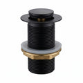 Single piece pop-up waste coupling for wash basin in matt black colour