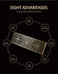 Brass floor drain jali for kitchen sink area, square bronze finish with easy clean trap and 4 inch outlet
