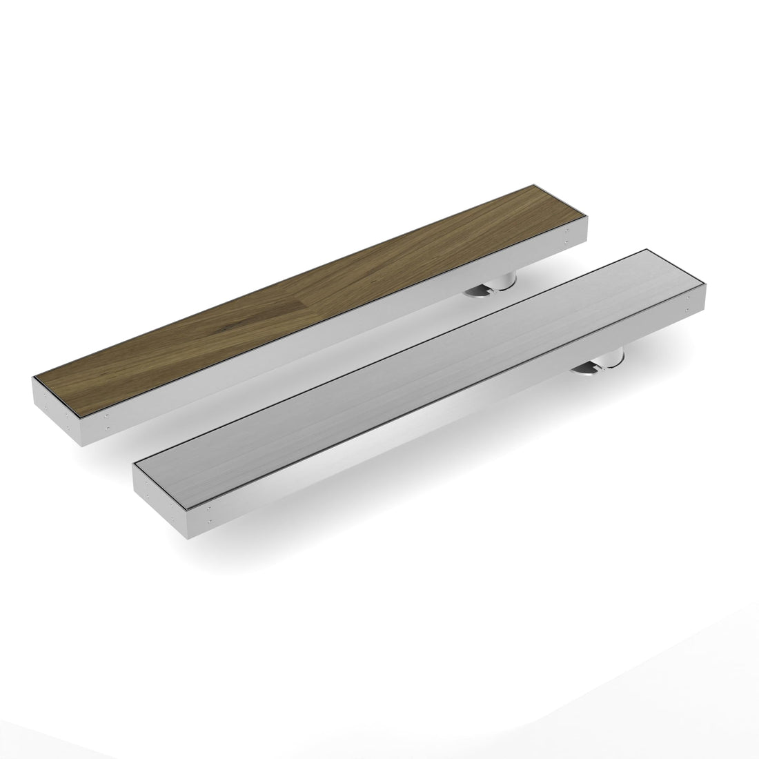 InArt linear floor drain channel 24x4 inch in 304 stainless steel, tile insert invisible shower drain