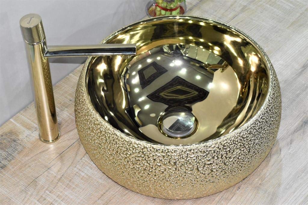 washbasindesign InArt wash basin, modern bathroom basin front view in white finish