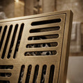 Detail of cockroach trap and anti-odour core inside brass floor drain, durable for kitchen drain