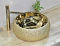 Close-up of wash basin countertop design with tap hole area, premium sanitaryware finish