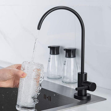 InArt reverse osmosis tap in matte black stainless steel, drinking water purifier tap for undersink RO