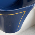 InArt half pedestal wash basin showing wall mount fitment, rectangular ceramic basin for Indian bathrooms