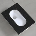 InArt ceramic commode price in India style 24 inch rectangular Orissa pan, glossy white Indian toilet