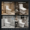 Floor mounted European water closet close-up of oval bowl, ceramic one piece western toilet for Indian washroom