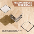 InArt anti-cockroach trap floor drain jali, 5x5 inch tile insert shower drain, close-up of trap design