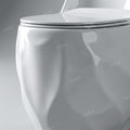 Ceramic western toilet price comparison look, floor mounted P-trap one-piece commode in glossy white