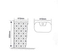 InArt ceramic pedestal wash basin designs in matte black, square free standing basin angled view