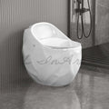 InArt one piece toilet, white ceramic, soft close seat, single piece commode