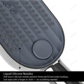 Sanitaryware shower accessories India: chrome ABS hand shower set with wall hook, pipe and hose - flat lay