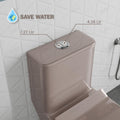 InArt rimless dual syphonic flush one piece western commode, pink ceramic bowl detail for easy cleaning